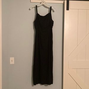 Old Navy Black Linen Maxi Dress NWT